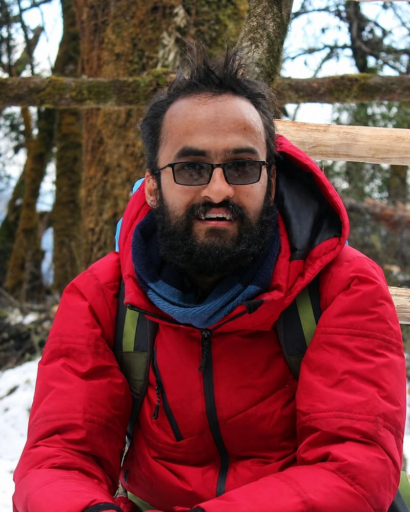 Portrait of Aabiskar Bhusal in the Himalayas