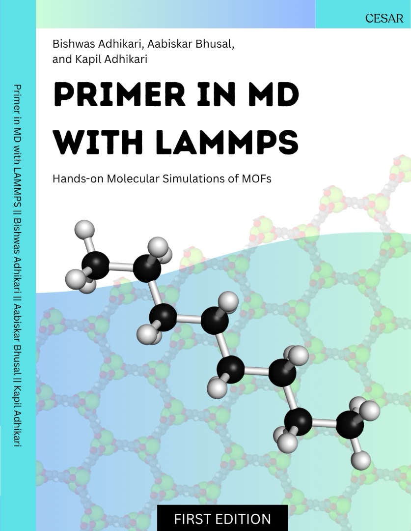 Cover of A Primer in MD with LAMMPS: Hands-on Molecular Simulations of MOFs